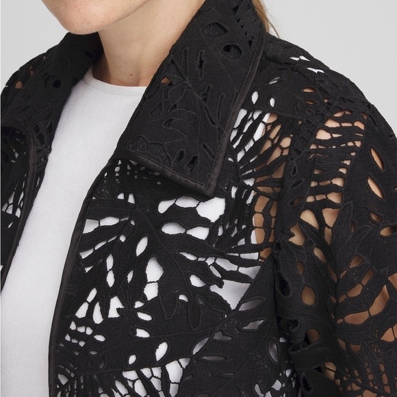 Chico’s The Travelers™ Collection Black Lace Jacket - Picture 11 of 11